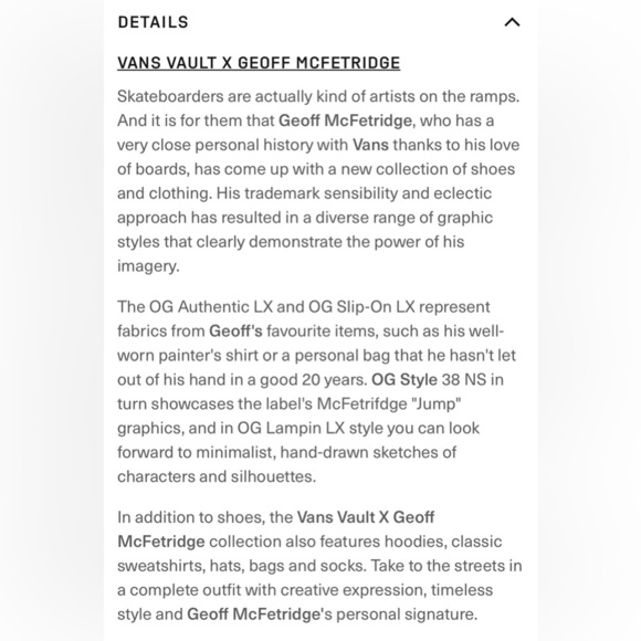 NWT Vans Geoff McFetridge x Vault OG Lampin LX 'Hallucinaut' sz 8M/9.5W - Picture 8 of 10